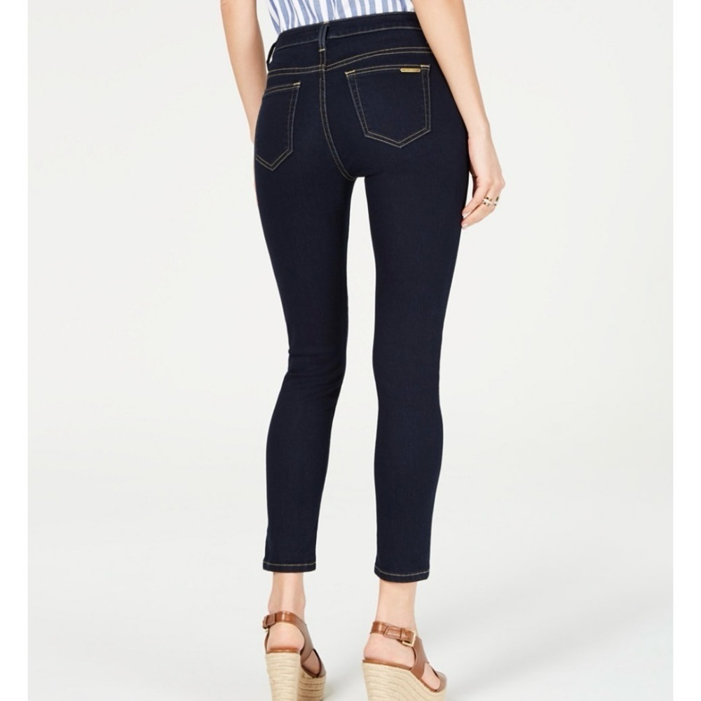 MICHAEL Michael Kors Blue Ankle Cropped Jeans - Picture 3 of 12